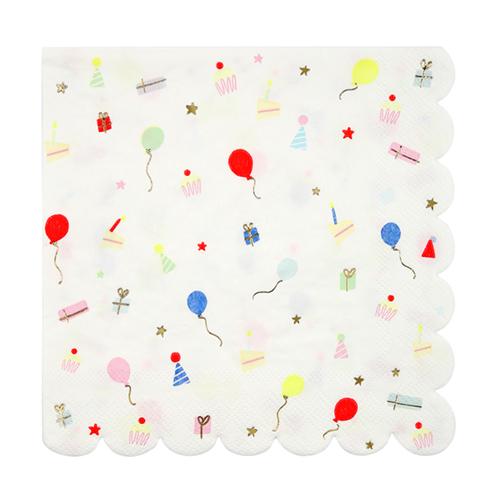 Party Icons Large Scalloped Napkins available at Shop Sweet Lulu