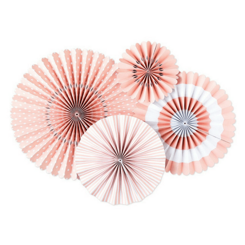 light pink rosettes