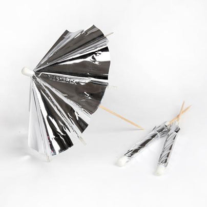 Silver Cocktail Umbrellas available at Shop Sweet Lulu
