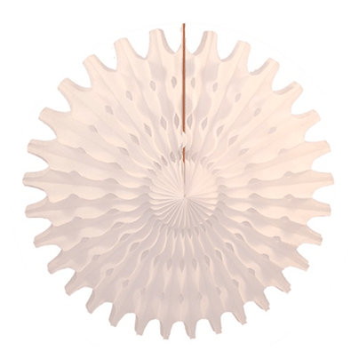 White 18" Honeycomb Fan - Shop Sweet Lulu