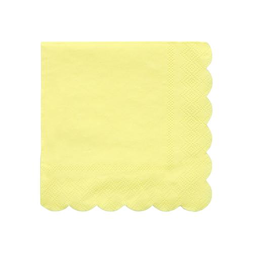 Meri Meri Small Pale Yellow Scalloped Napkins - Shop Sweet Lulu