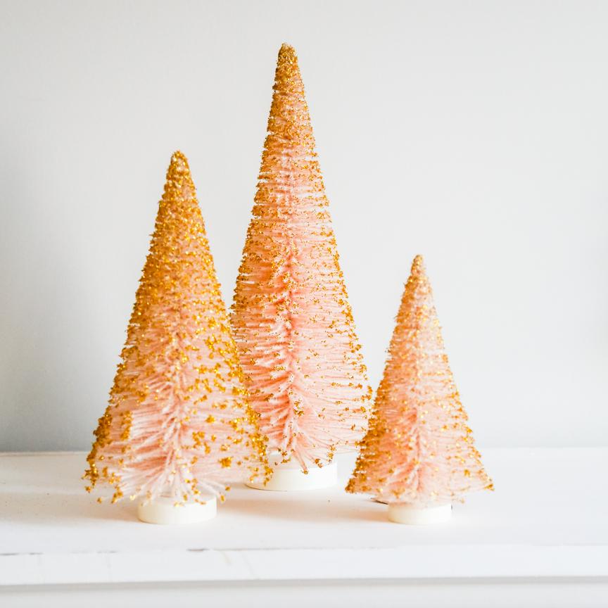 Pink and Gold Glitter Tree