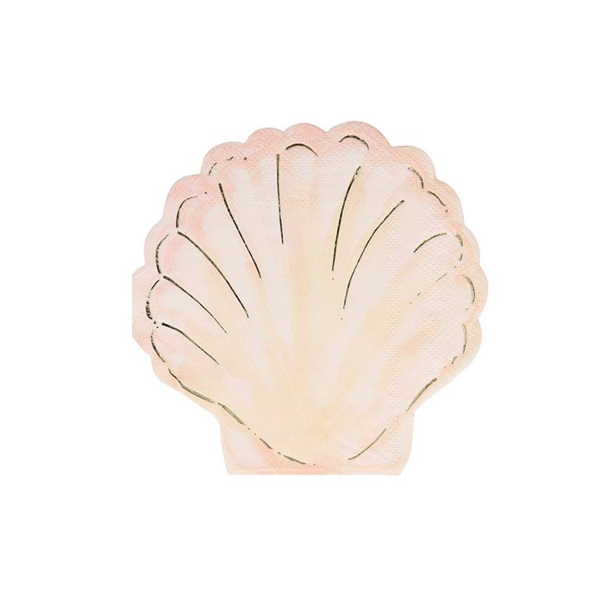Meri Meri Watercolor Clam Shell Napkins