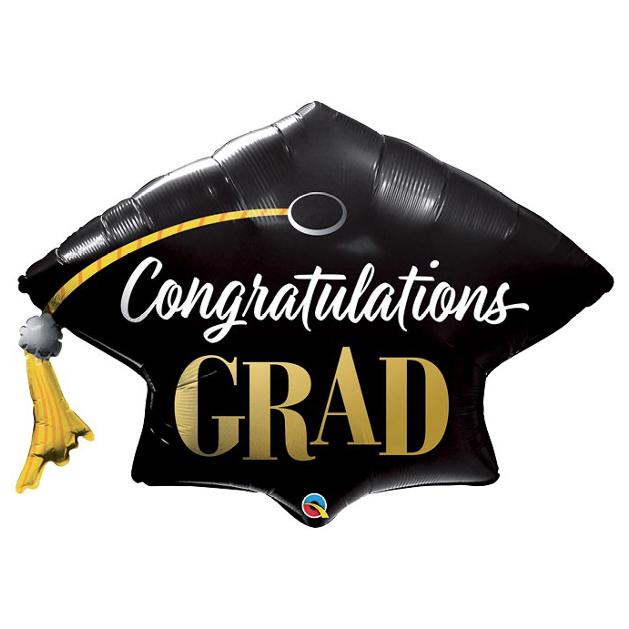 41" Congratulations Grad Cap Foil Balloon