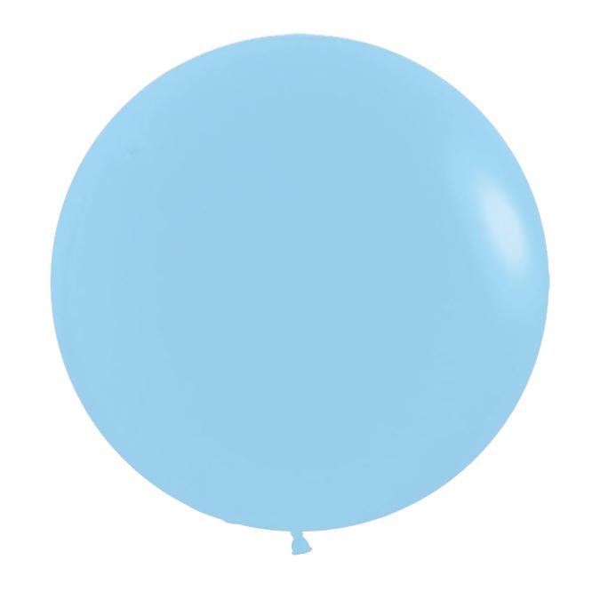 24" Latex Balloon, Pastel Matte Blue