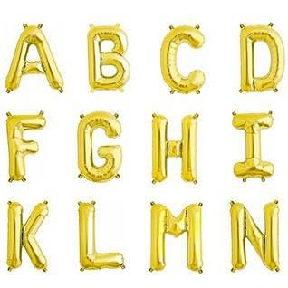 32.5" Gold Foil Letter Balloon available at Shop Sweet Lulu