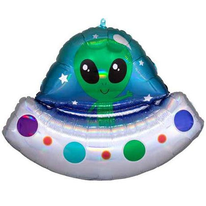 Alien Space Ship Foil Balloon
