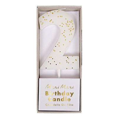 White Number 2 Candle available at Shop Sweet Lulu