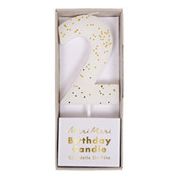 White Number 2 Candle available at Shop Sweet Lulu