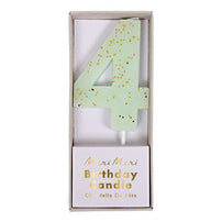 Mint Number 4 Candle available at Shop Sweet Lulu
