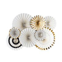 Black & Gold Fan Set - Shop Sweet Lulu
