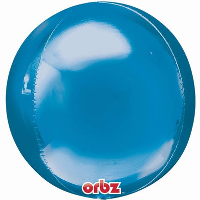 16" Blue Mylar Balloon Orbz