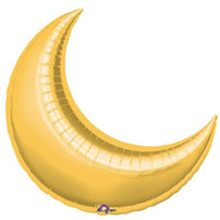 35" Gold Foil Crescent Shaped Balloon available at Shop Sweet Lulu