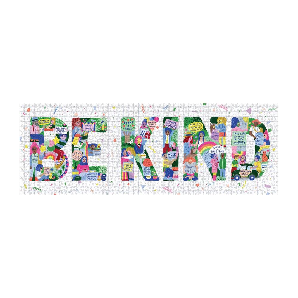 Be Kind 1000 Piece Panoramic Puzzle