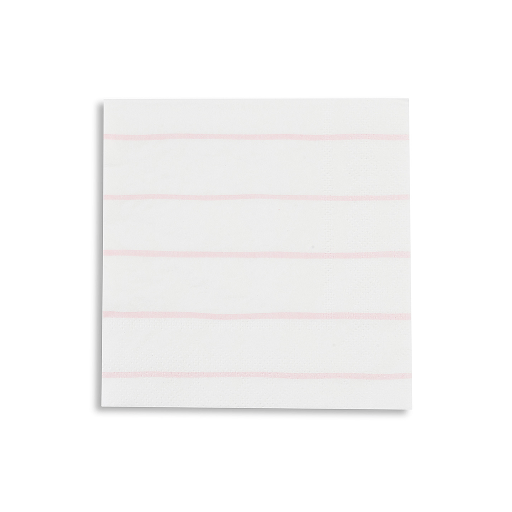 Blush Frenchie Striped Petite Napkins from Daydream Society 