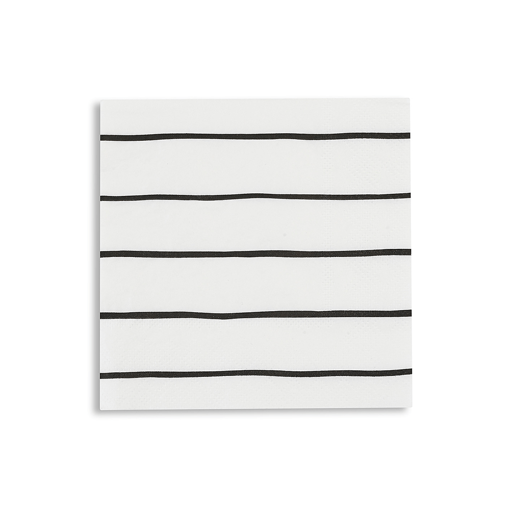 Ink Frenchie Striped Petite Napkins from Daydream Society