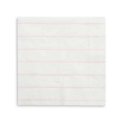 Blush Frenchie Striped Large Napkins from Daydream Society