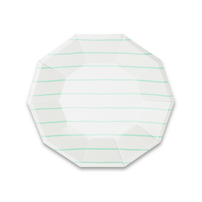 Mint Frenchie Striped Small Plates from Daydream Society
