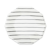 Ink Frenchie Striped Large Plates from Daydream Society
