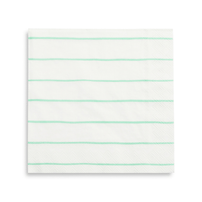 Mint Frenchie Striped Large Napkins from Daydream Society