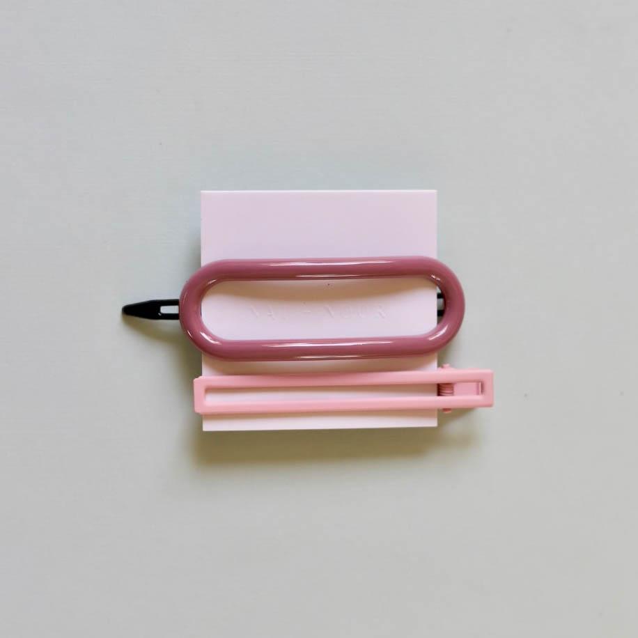 Byron Barrette Set In Pink