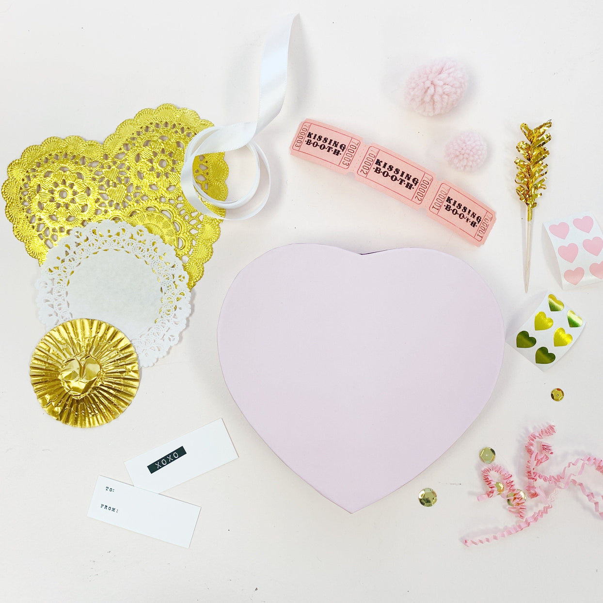 Happy Heart Gift Box Kit, Pink