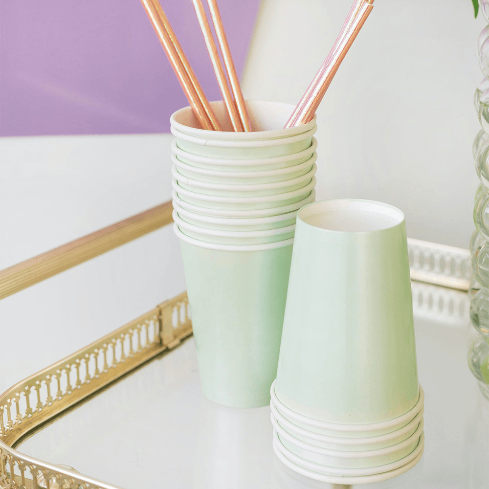 Posh Mint to Be 12 oz Cups from Jollity & Co