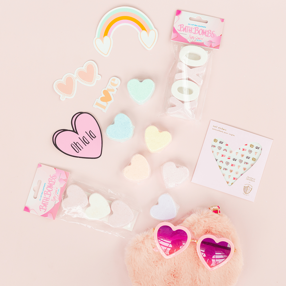 Mini Heart Bath Bombs - Pack of 6, Shop Sweet Lulu