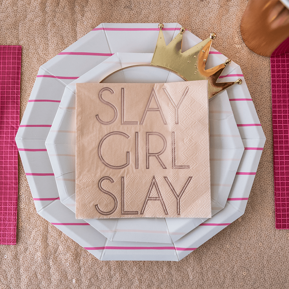 "Slay Girl Slay" cocktail napkins from Jollity & Co