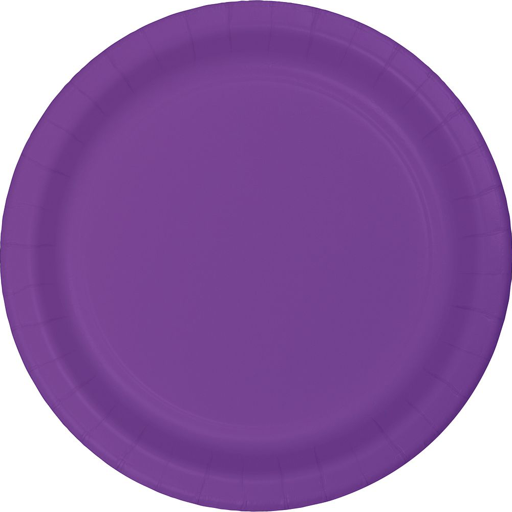 Bright Purple Plates - 3 Size Options