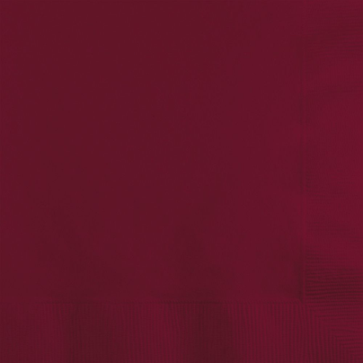 Burgundy Napkins - 2 Size Options