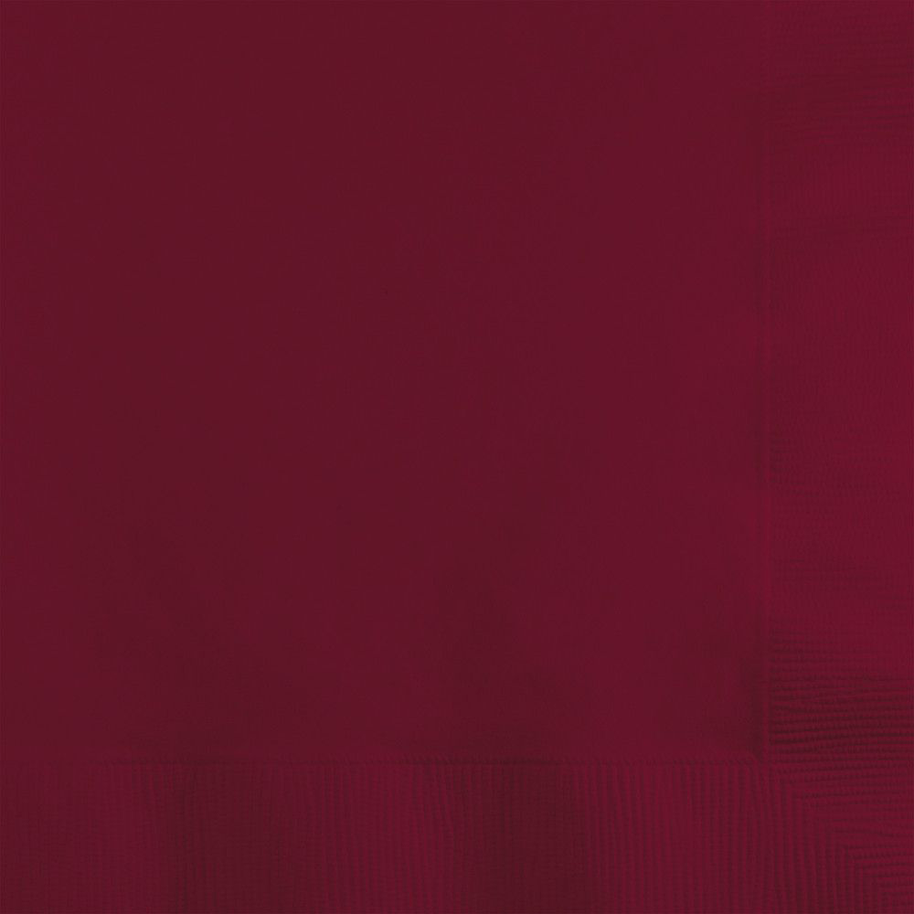 Burgundy Napkins - 2 Size Options