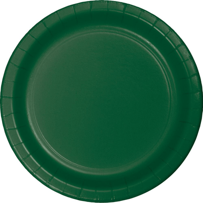 Dark Green Plates  - 3 Size Options