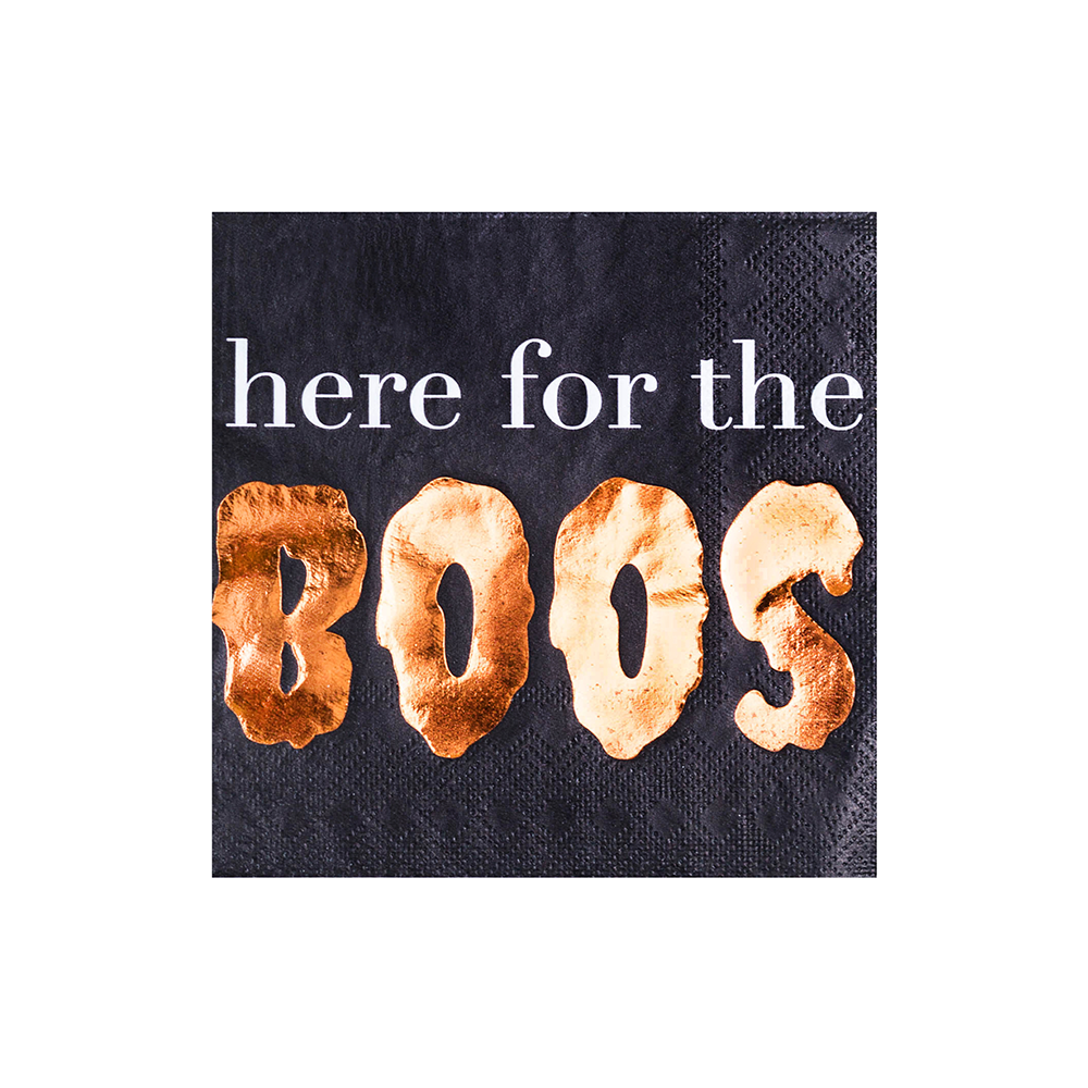 "Here for the Boos" Cocktail Napkins from Jollity & Co