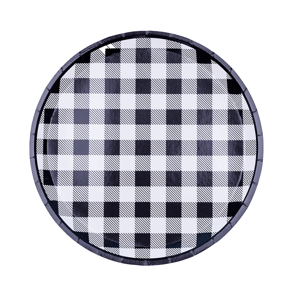 Hey, Bae-Bee Gingham Dinner Plates from Jollity & Co