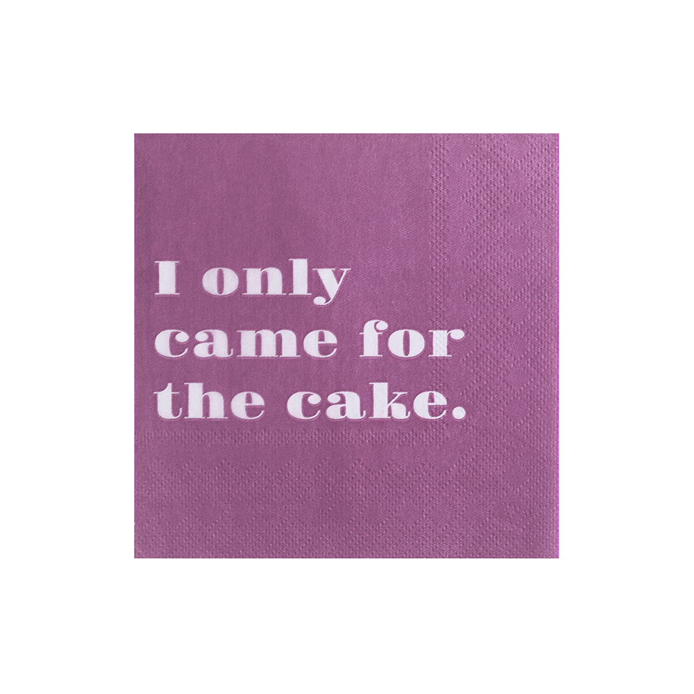 "I Only Came for the Cake" Cocktail Napkins from Jollity & Co