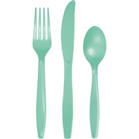 Mint Plastic Flatware - Shop Sweet Lulu