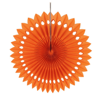 Orange Paper Fans, 5 Sizes - Shop Sweet Lulu