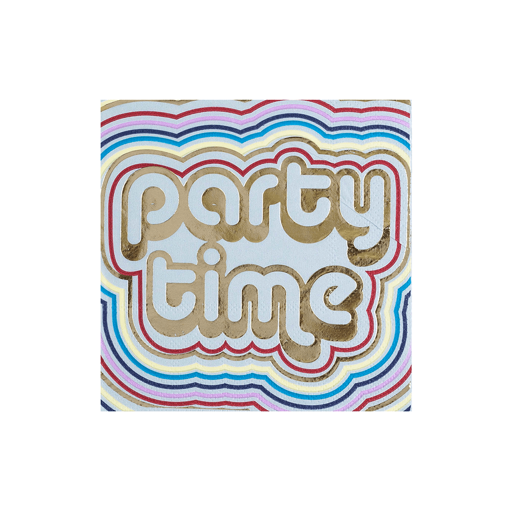 "Party Time" Cocktail Napkins from Jollity & Co