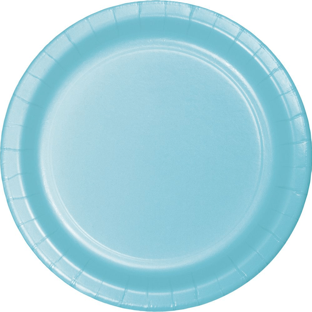 Pastel Blue Plates - 3 Size Options