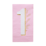 Milestone Pink Onederland Guest Napkins from Jollity & Co