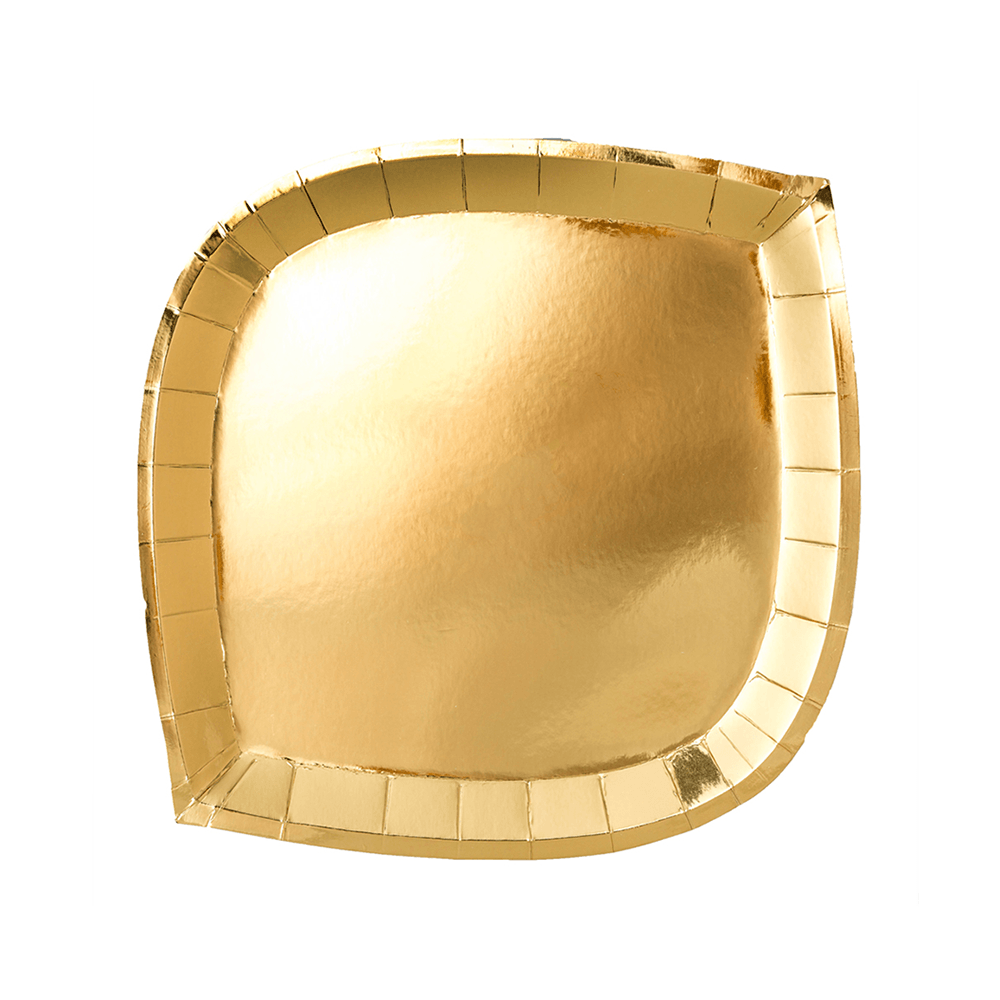 Posh Gold To Go Plates - 3 Size Options