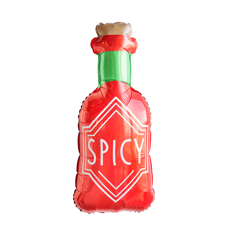 "Spicy" Bottle Mylar Balloons, Packaged from Jollity & Co