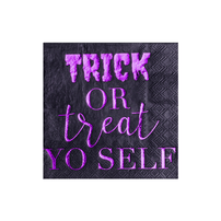 "Trick or Treat Yo Self" Cocktail Napkins from Jollity & Co