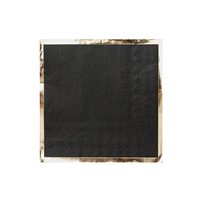Posh Cocktail Napkin, Noir from Jollity & Co