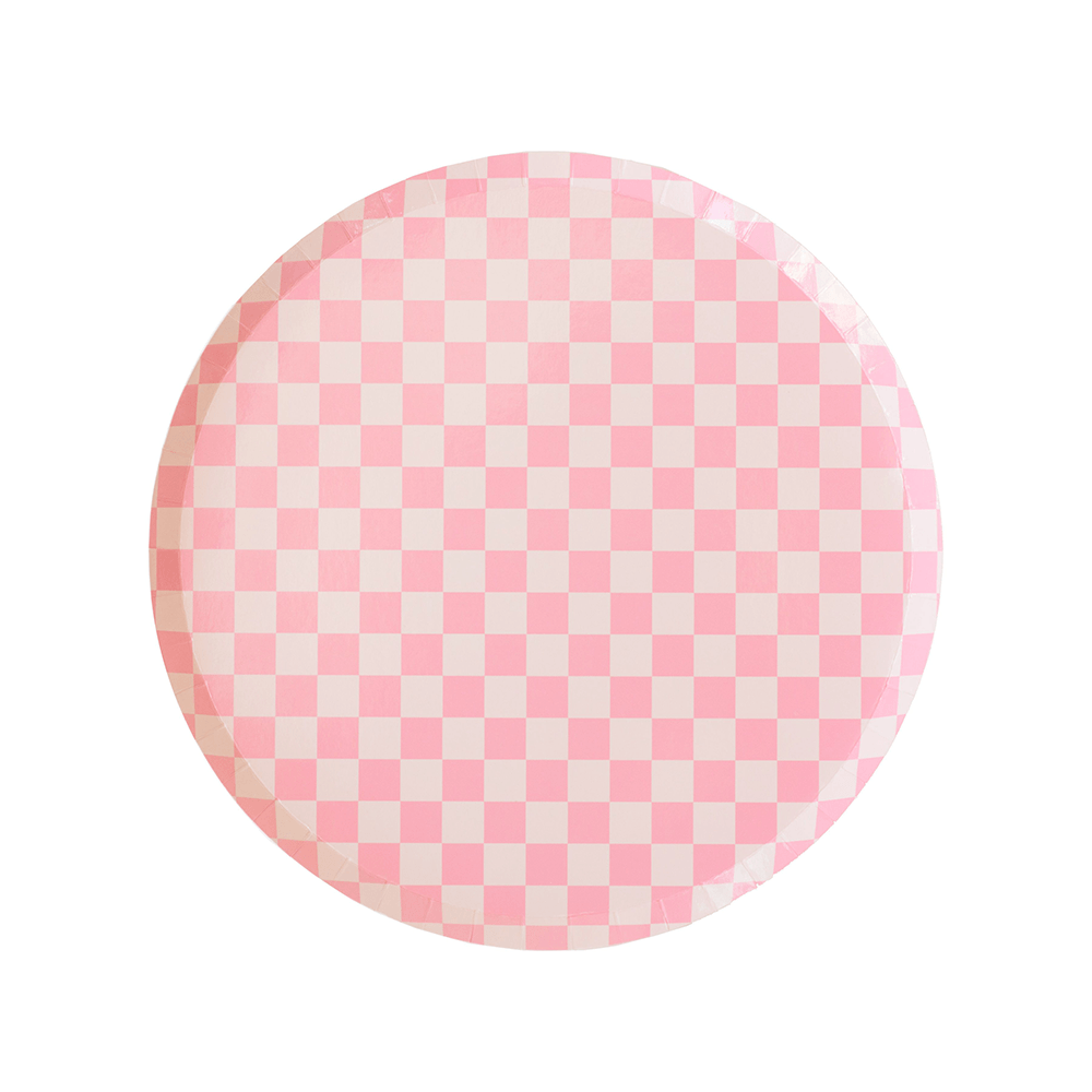 Check It! Tickle Me Pink Dessert Plates, Jollity & Co.