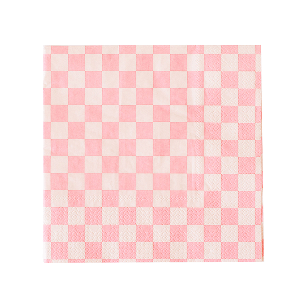 Check It! Tickle Me Pink Large Napkins, Jollity & Co.