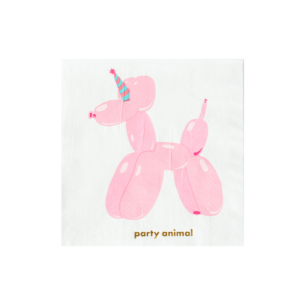 Witty "Party Animal" Cocktail Napkins, Jollity & Co.