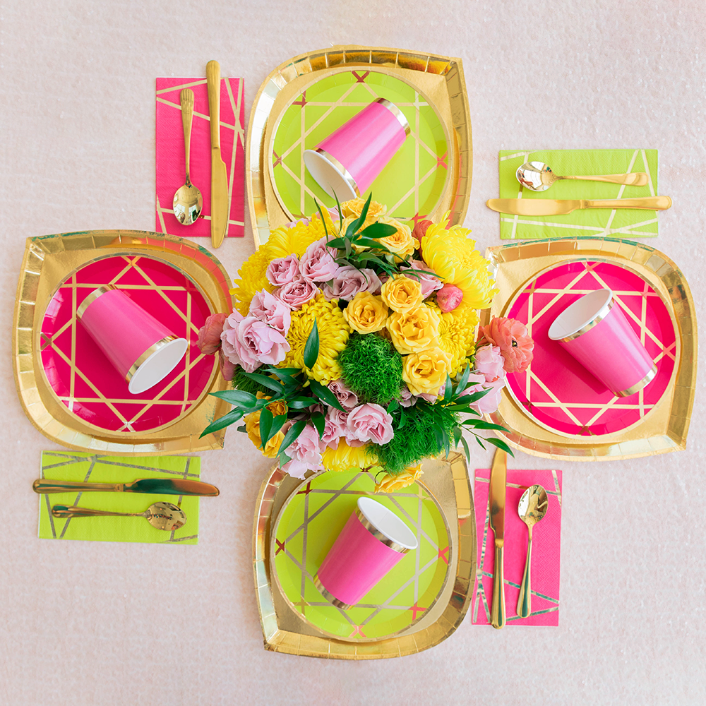 Enchanté Pink Dinner Plates from Jollity & Co 
