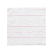 Lilac Frenchie Striped Large Napkins